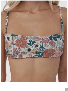 O'Neill Tenley Floral Jupiter Bralette Bikini Top Medium